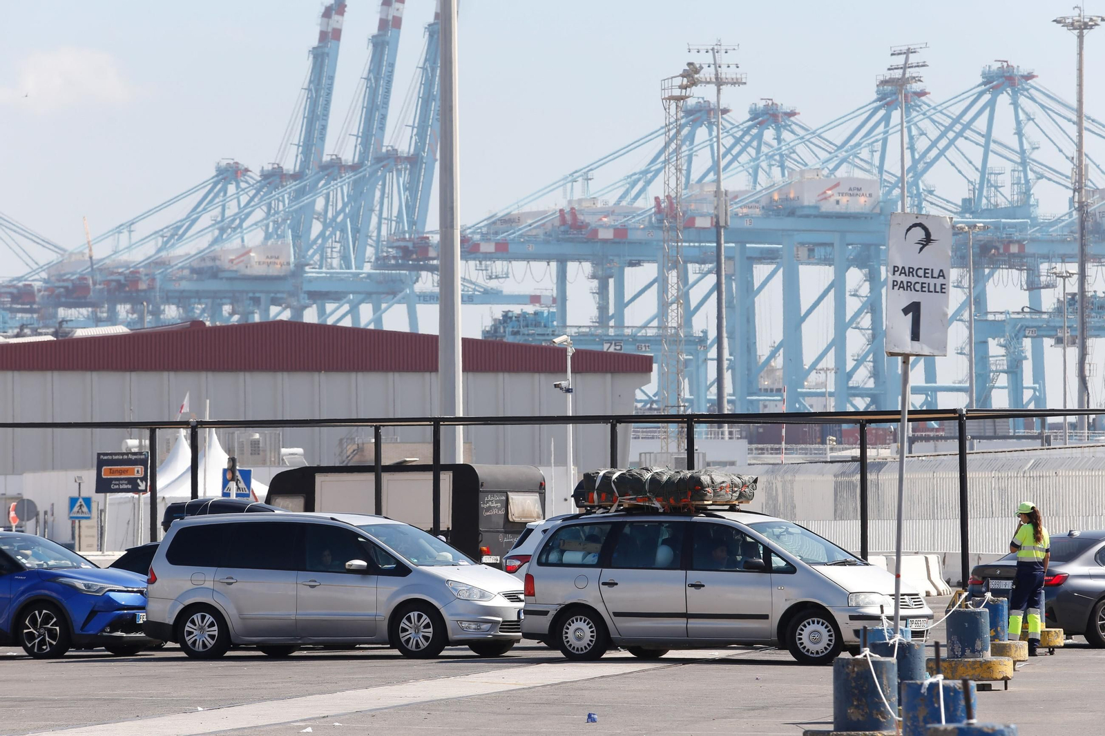El puerto de Algeciras en el primer fin de semana de la OPE 2025. El puerto de Algeciras en el primer fin de semana de la OPE 2025.