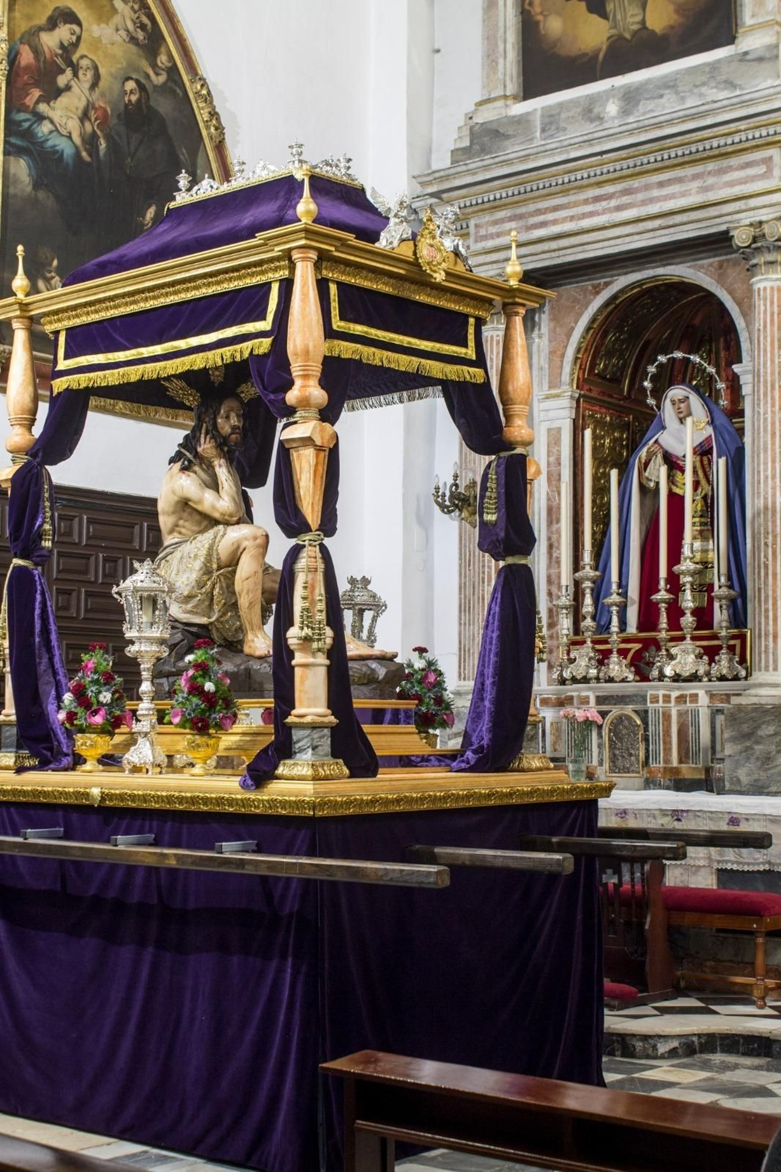 Así luce el Cristo de la Humildad y Paciencia para el vía crucis de este viernes