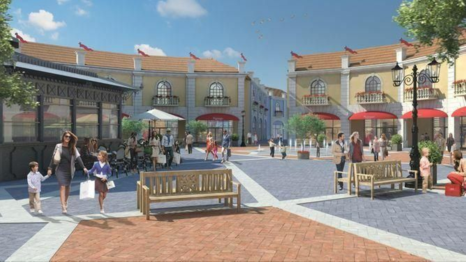 Infografía del futuro outlet de Plaza Mayor