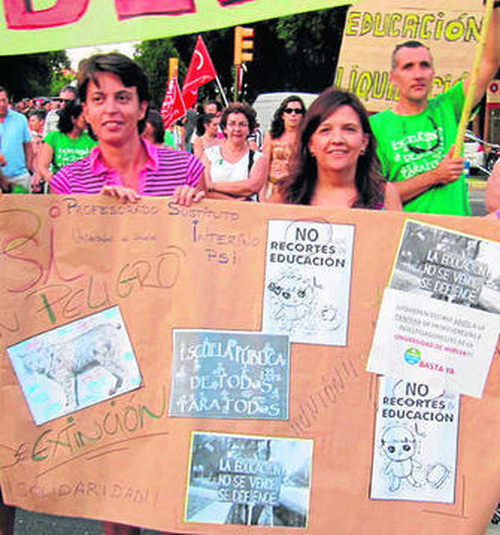 Manifestación de PSI en verano de 2012.