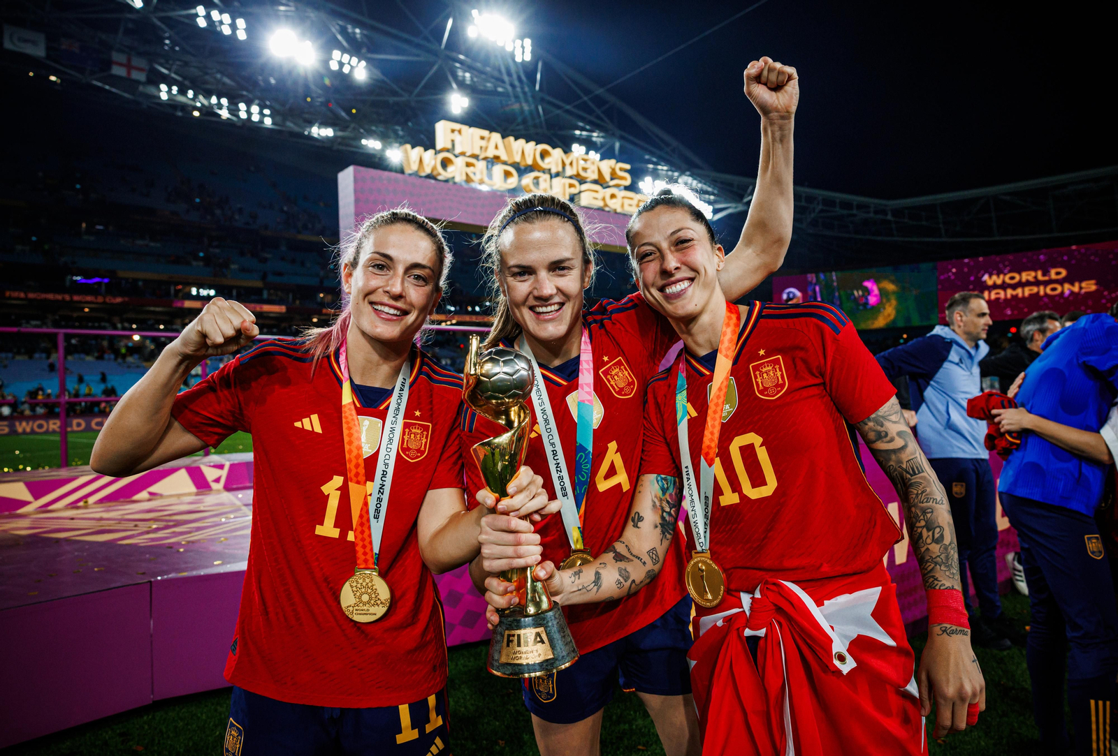 Las fotos de la celebración del título mundial de España