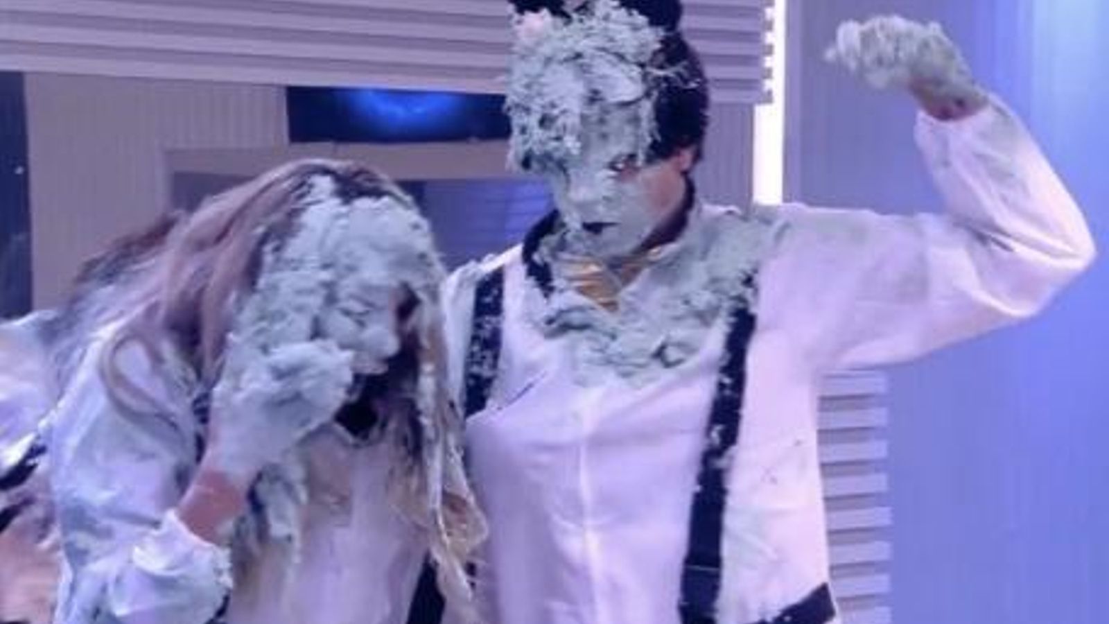 Los concursantes de GH DÚO se enfrentaron a los tartazos de Payasín