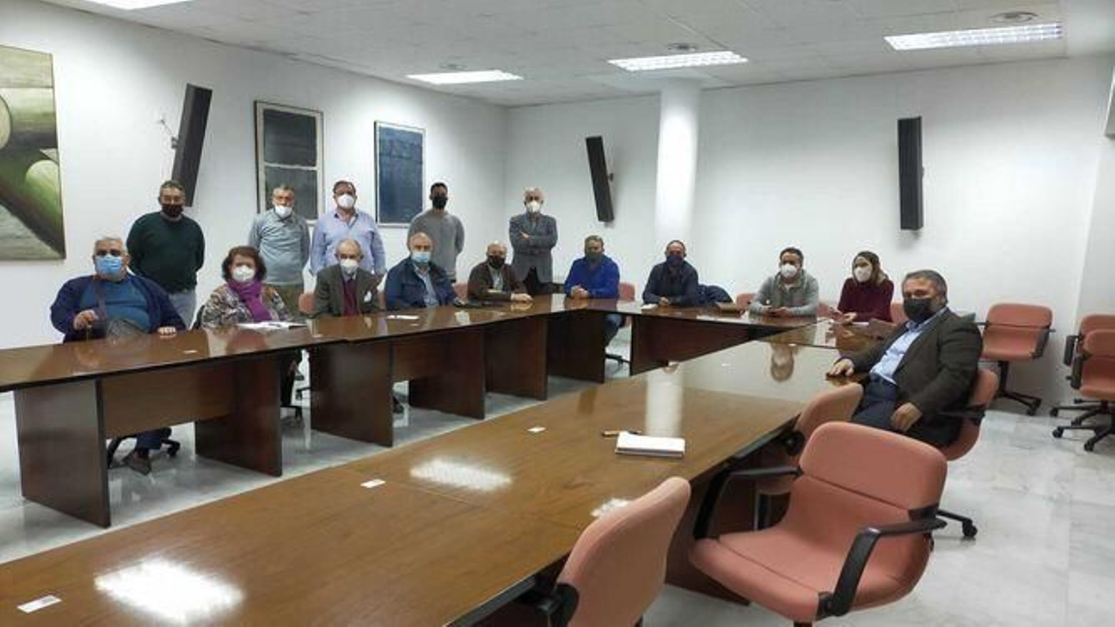 Reunión de los delegados territoriales con directivos de la Azucarera de Jerez, en Cádiz.
