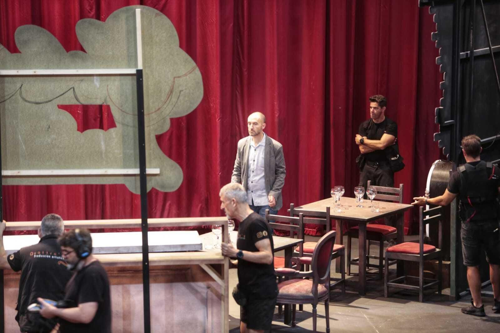 Montaje en bambalinas.