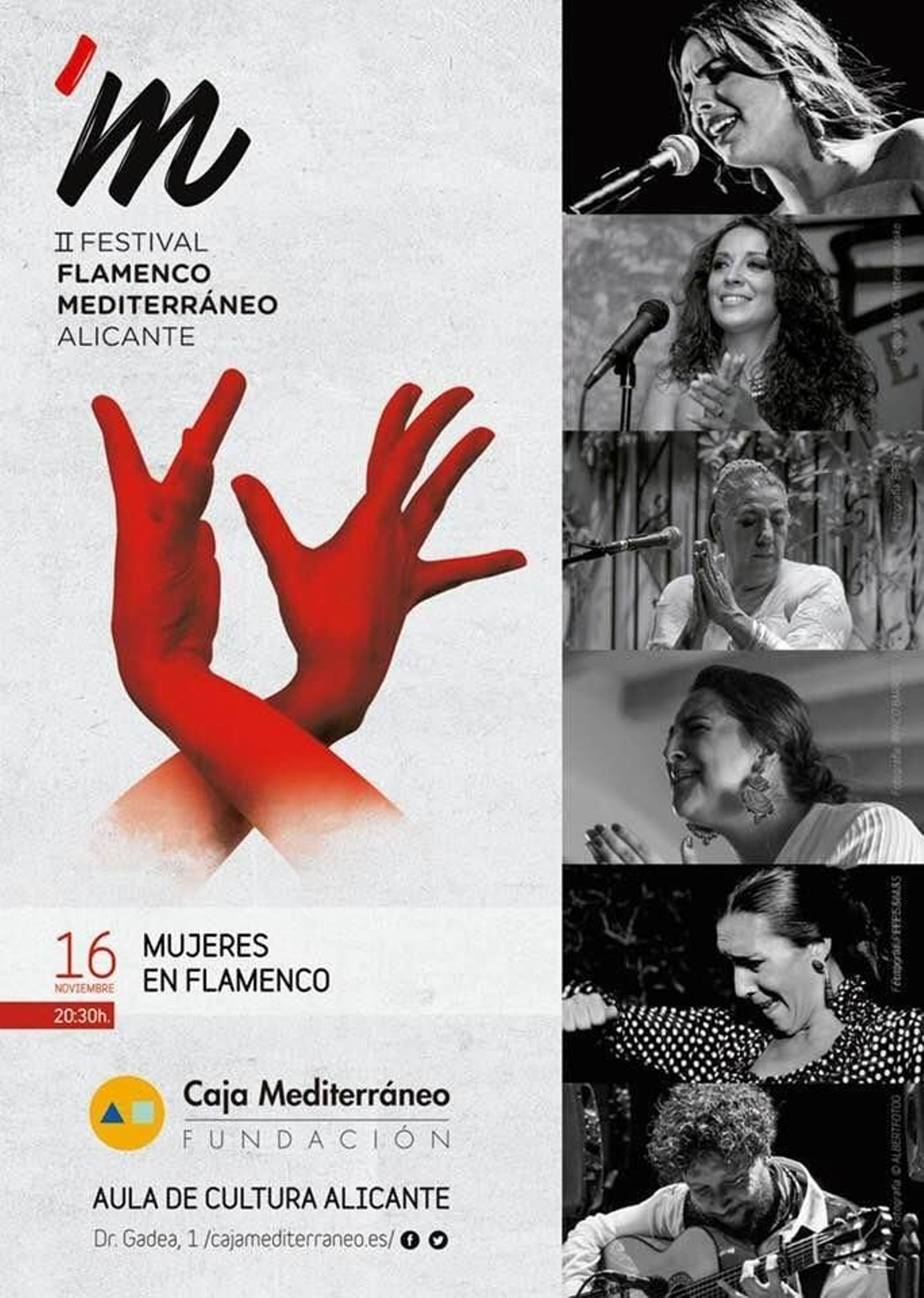 Detalle del cartel del espectáculo dedicado a la mujer en el Festival Flamenco Mediterráneo de Alicante
