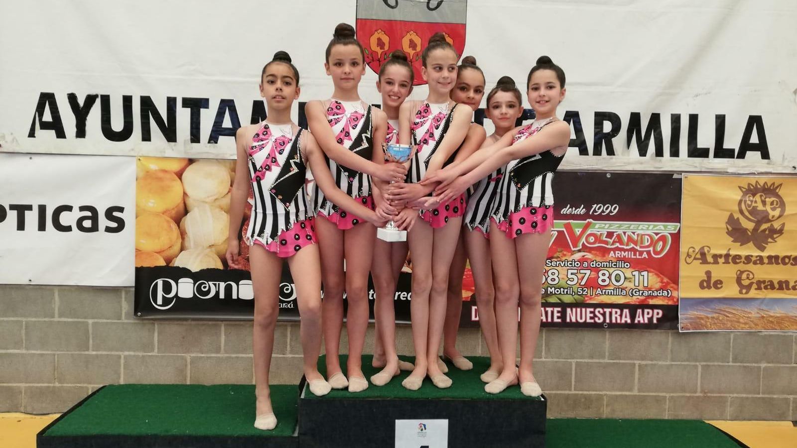 Gimnastas del Liceo, en Armilla.