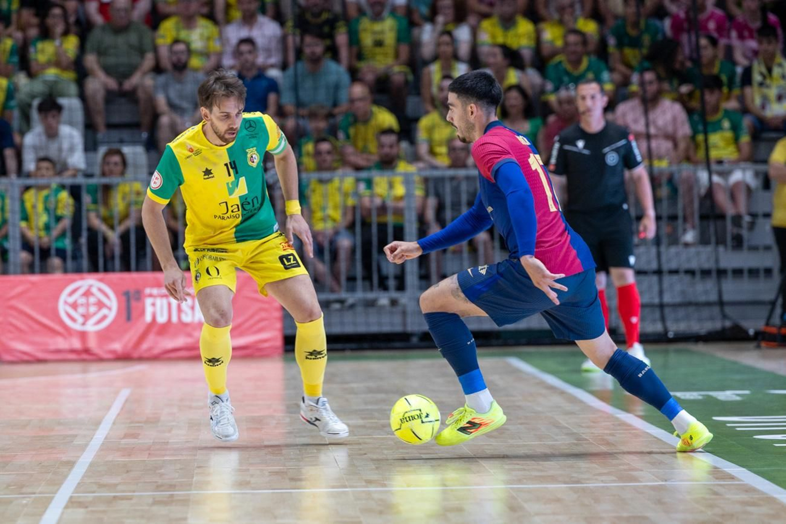 El triunfo del Barça ante el Jaén FS en el Olivo Arena
