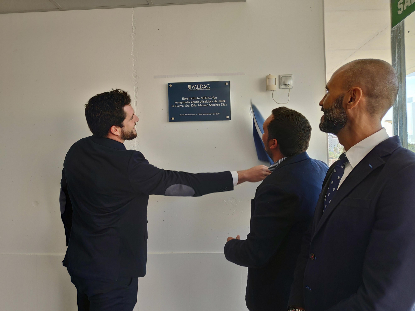 Imagen de la inauguración del instituto de FP en el Palacio de Chapín.