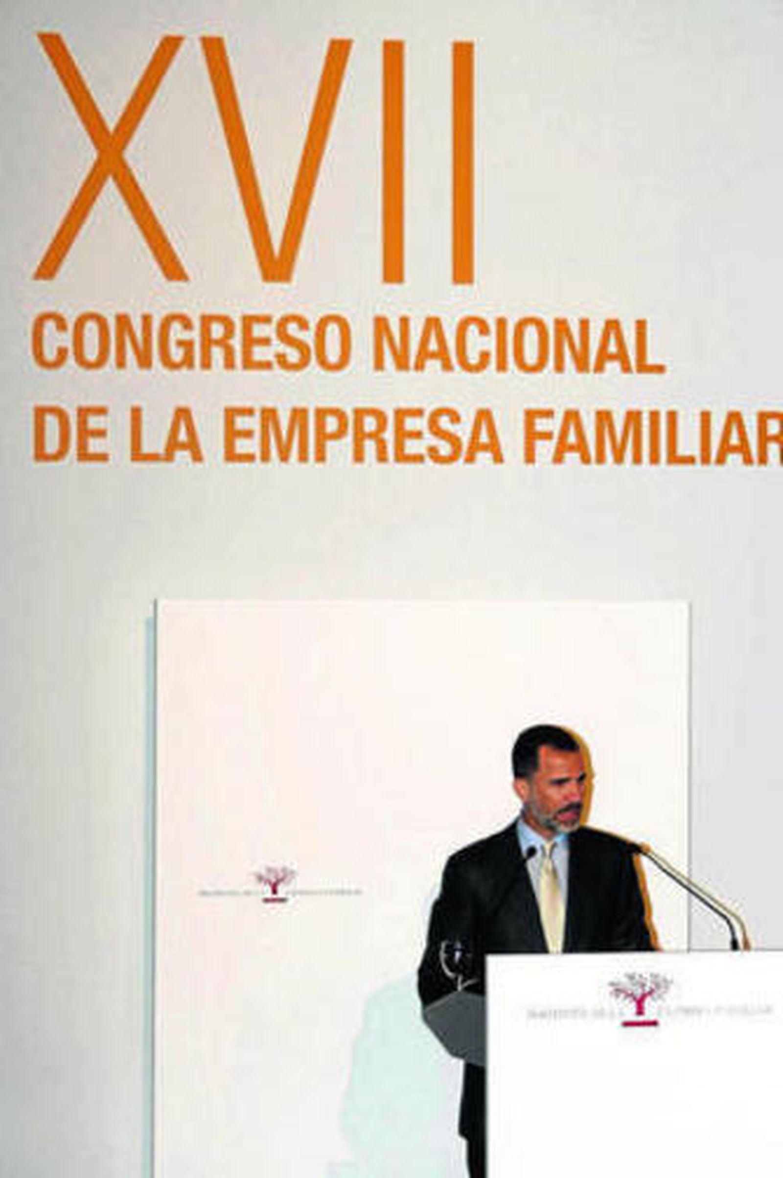 Don Felipe en la inauguración del Congreso de la Empresa Familiar en Alicante.