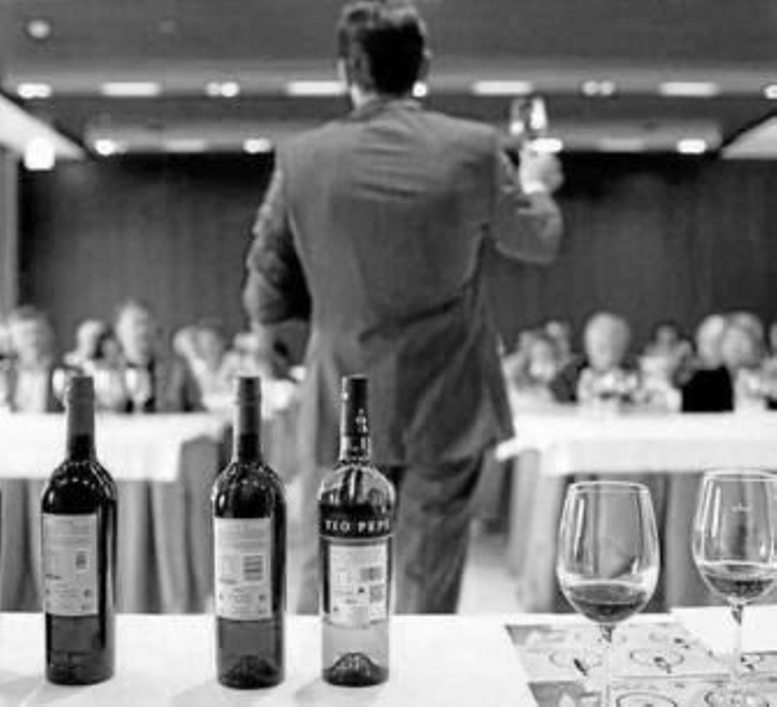 Imagen de una cata de vinos de González Byass, días atrás.