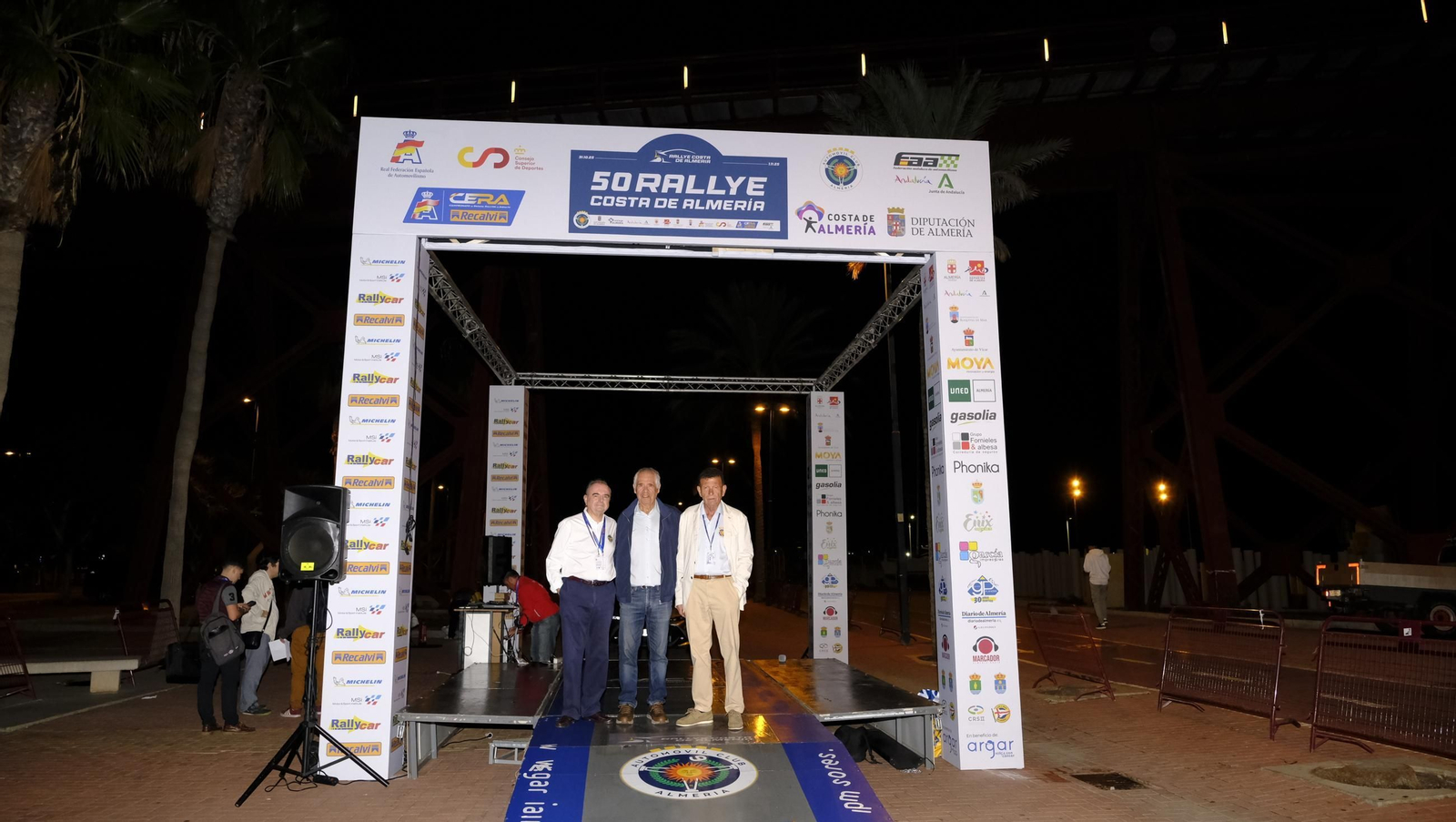 La salida de la 50 edición del Rallye Costa de Almería, en imágenes