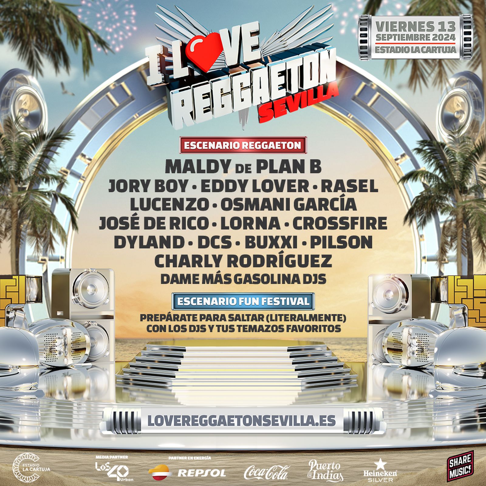 CARTEL I LOVE REGGAETON SEVILLA