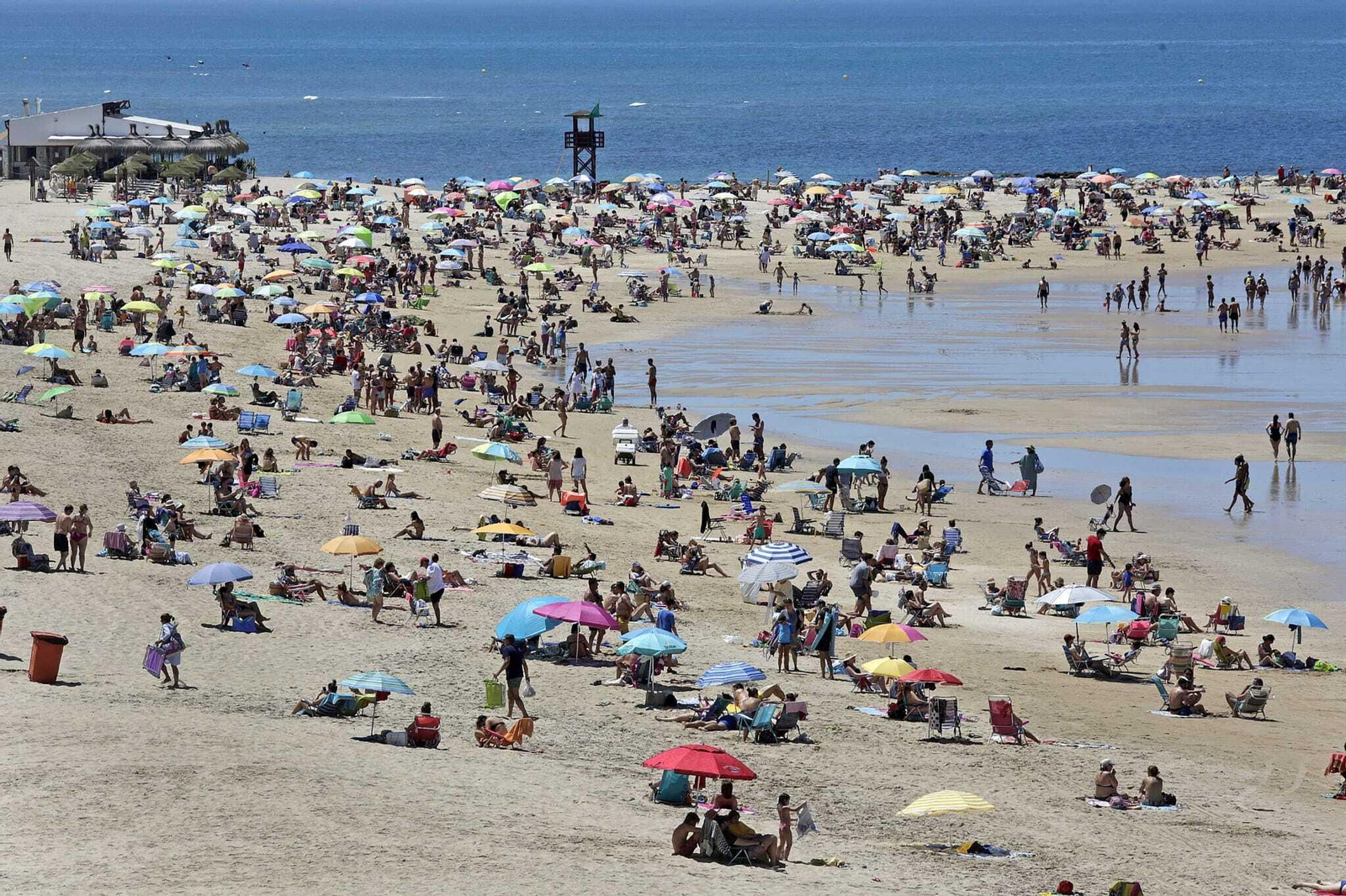 La playa de Santa María en una imagen de este sábado.