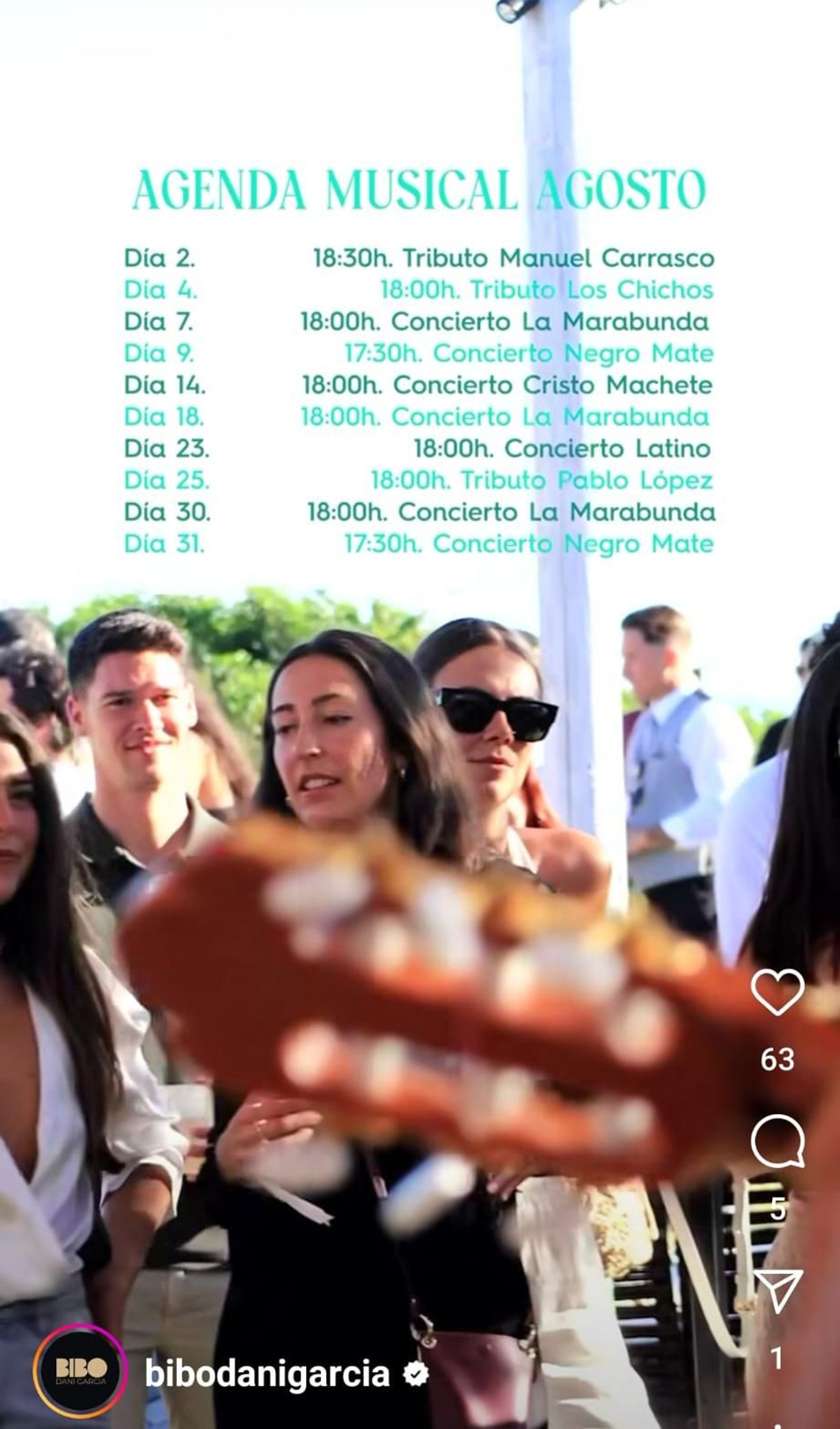 La agenda de conciertos en Bibo Tarifa en agosto. La agenda de conciertos en Bibo Tarifa en agosto.