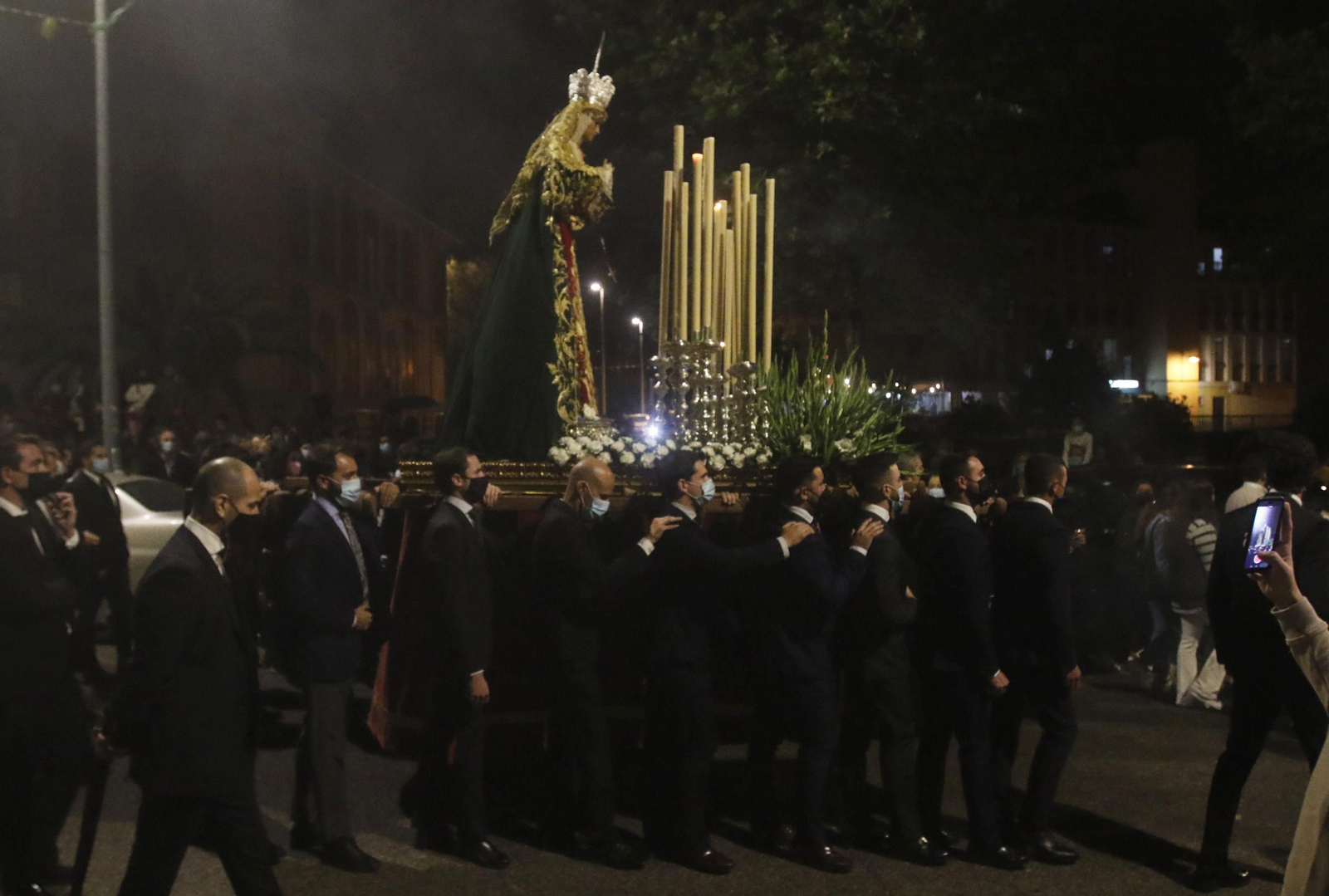 El traslado de la Virgen de la O de Córdoba, en imágenes