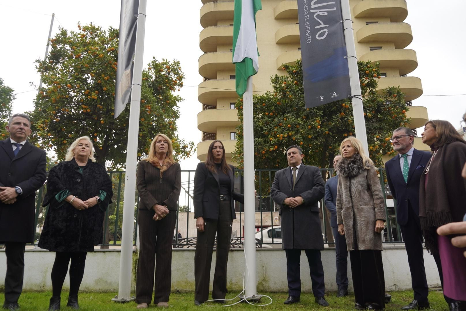 Imágenes del acto de celebración del Día de la Bandera organizado por la Junta de Andalucía en Huelva