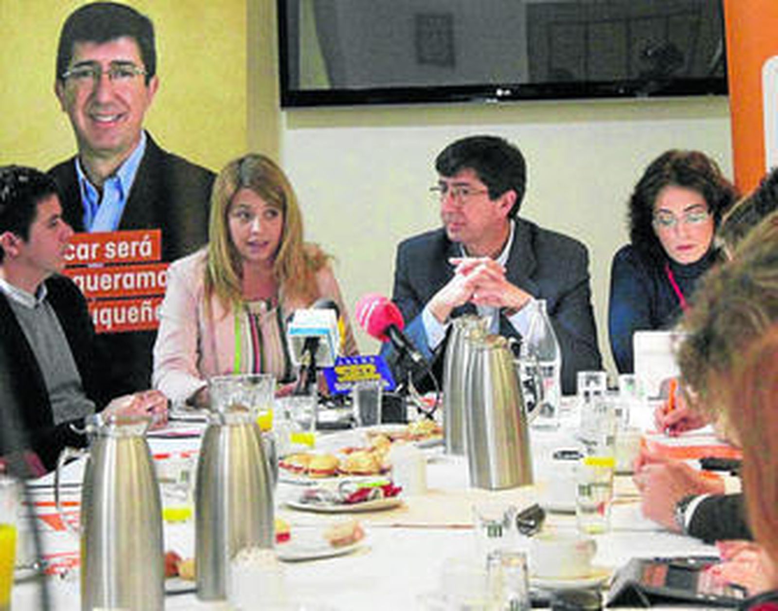 El desayuno informativo que celebró ayer Ciudadanos.
