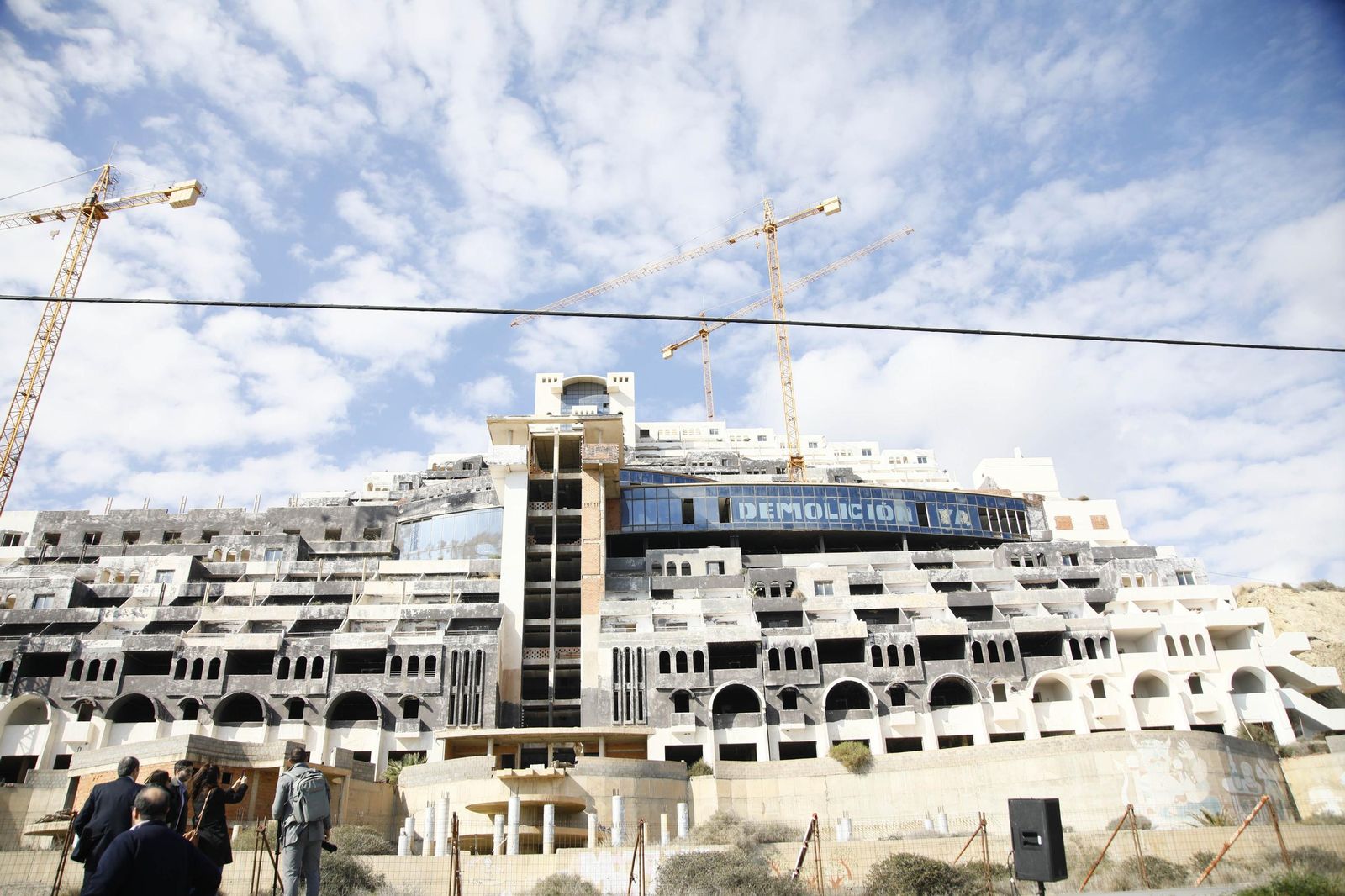 Imágenes de María Jesús Montero en el Hotel el Algarrobico