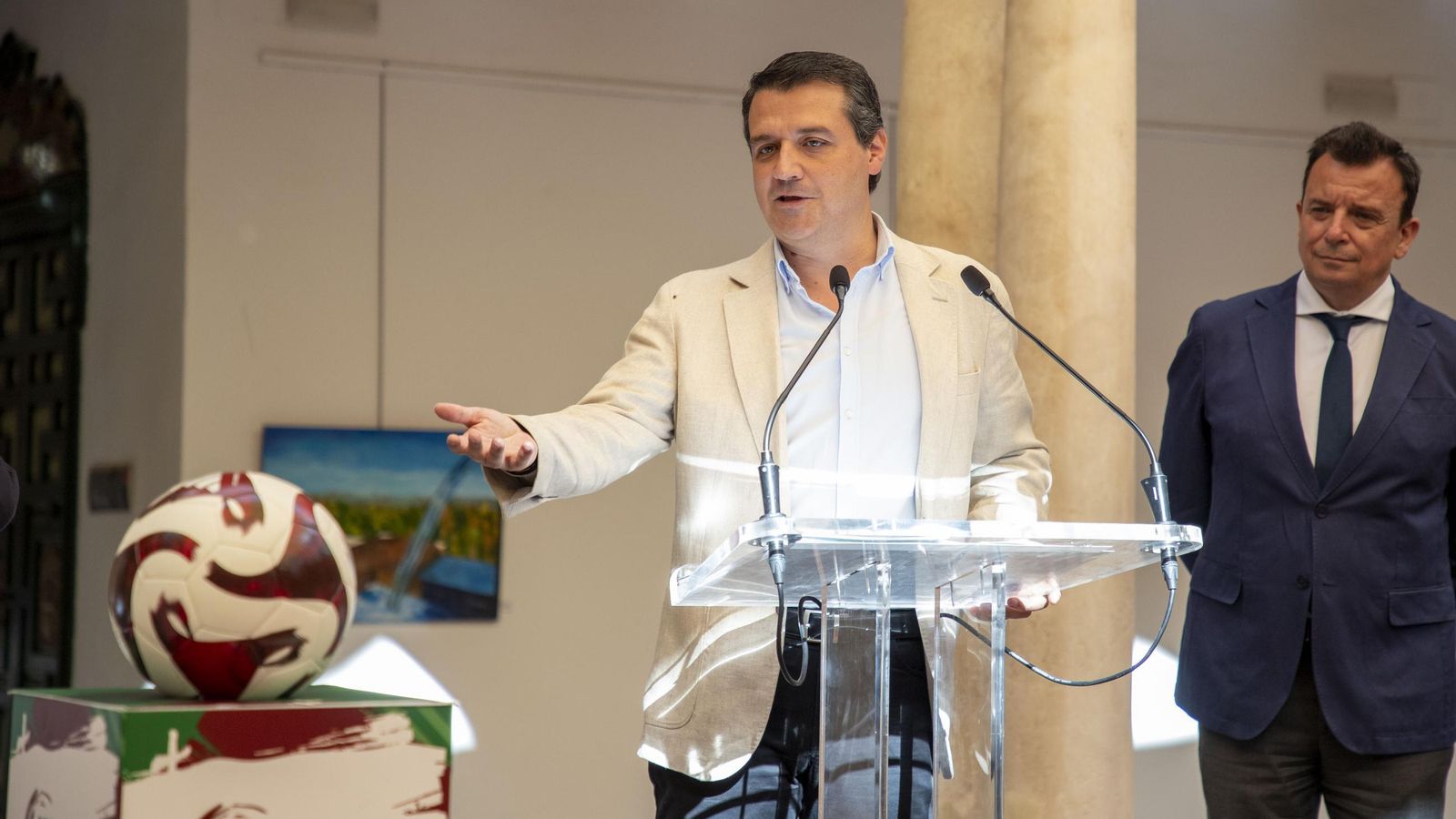 José María Bellido, durante la presentación del torneo.