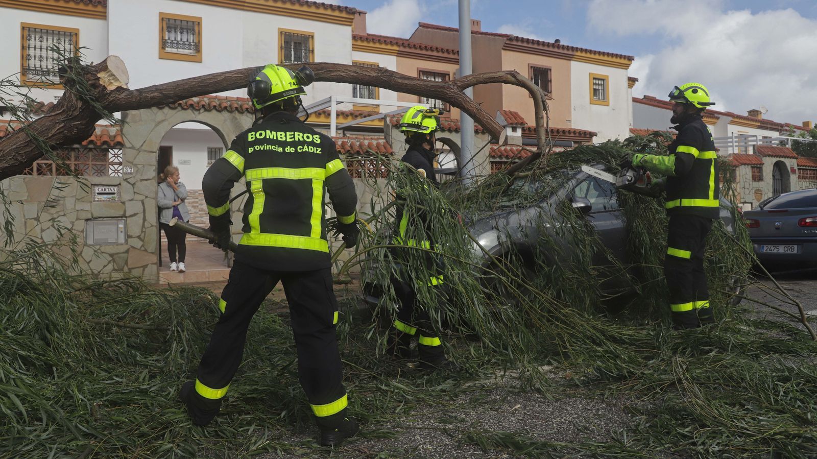 Fotos de los desperfectos provocados por la borrasca Efraín en el Campo de Gibraltar