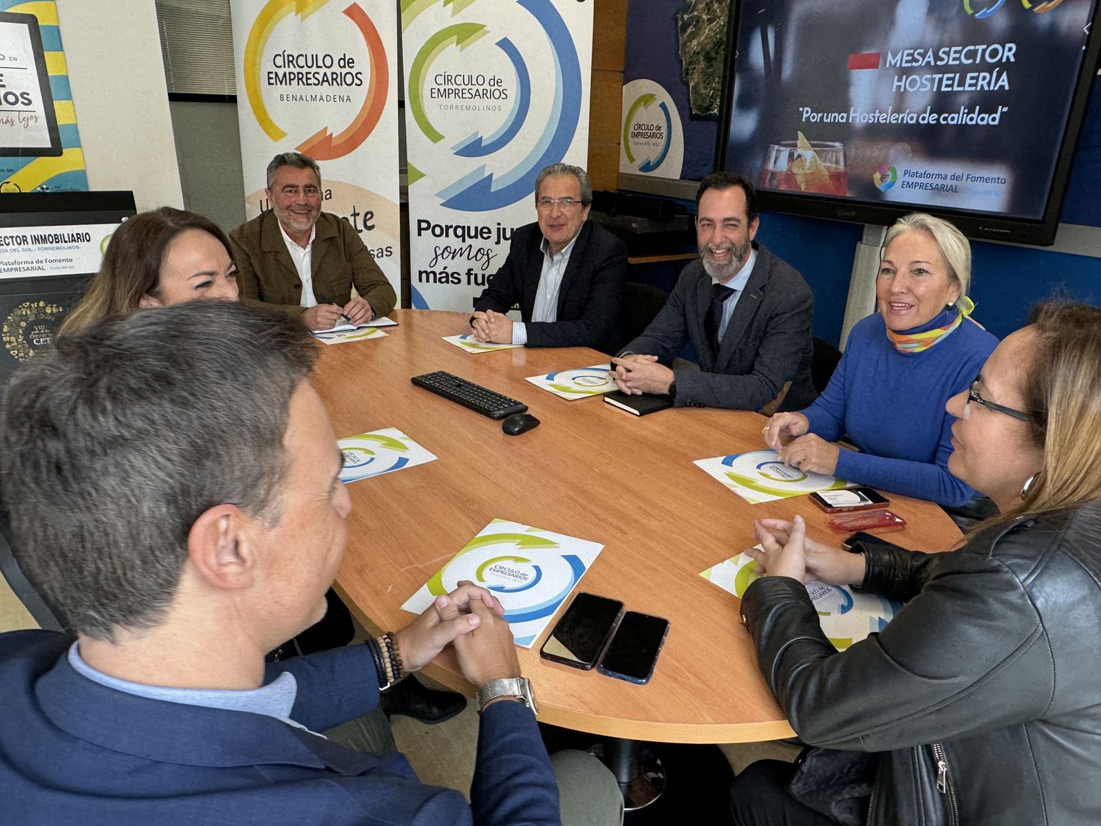 La reunión de la 'Mesa de la hostelería'.
