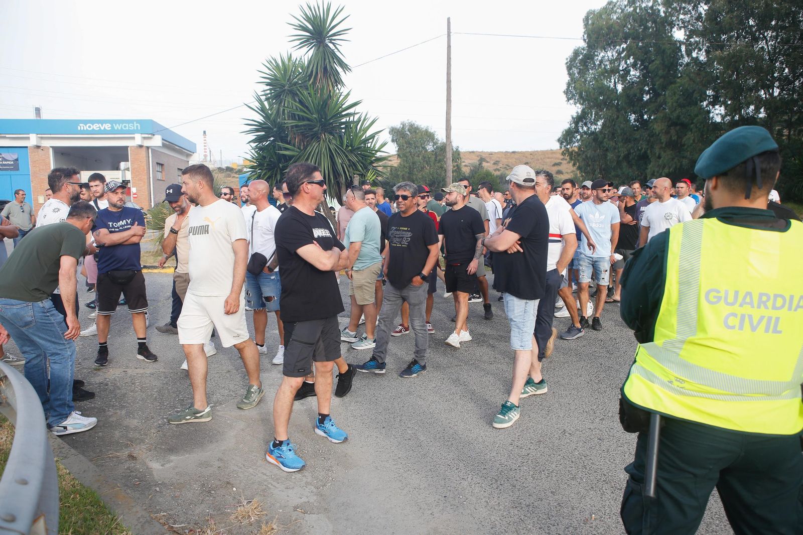 Fotos del segundo día de la huelga del metal en el Campo de Gibraltar