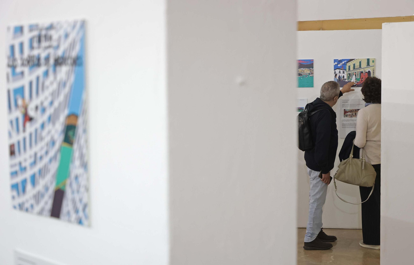 Fotos de la exposición Tintín en el Campo de Gibraltar