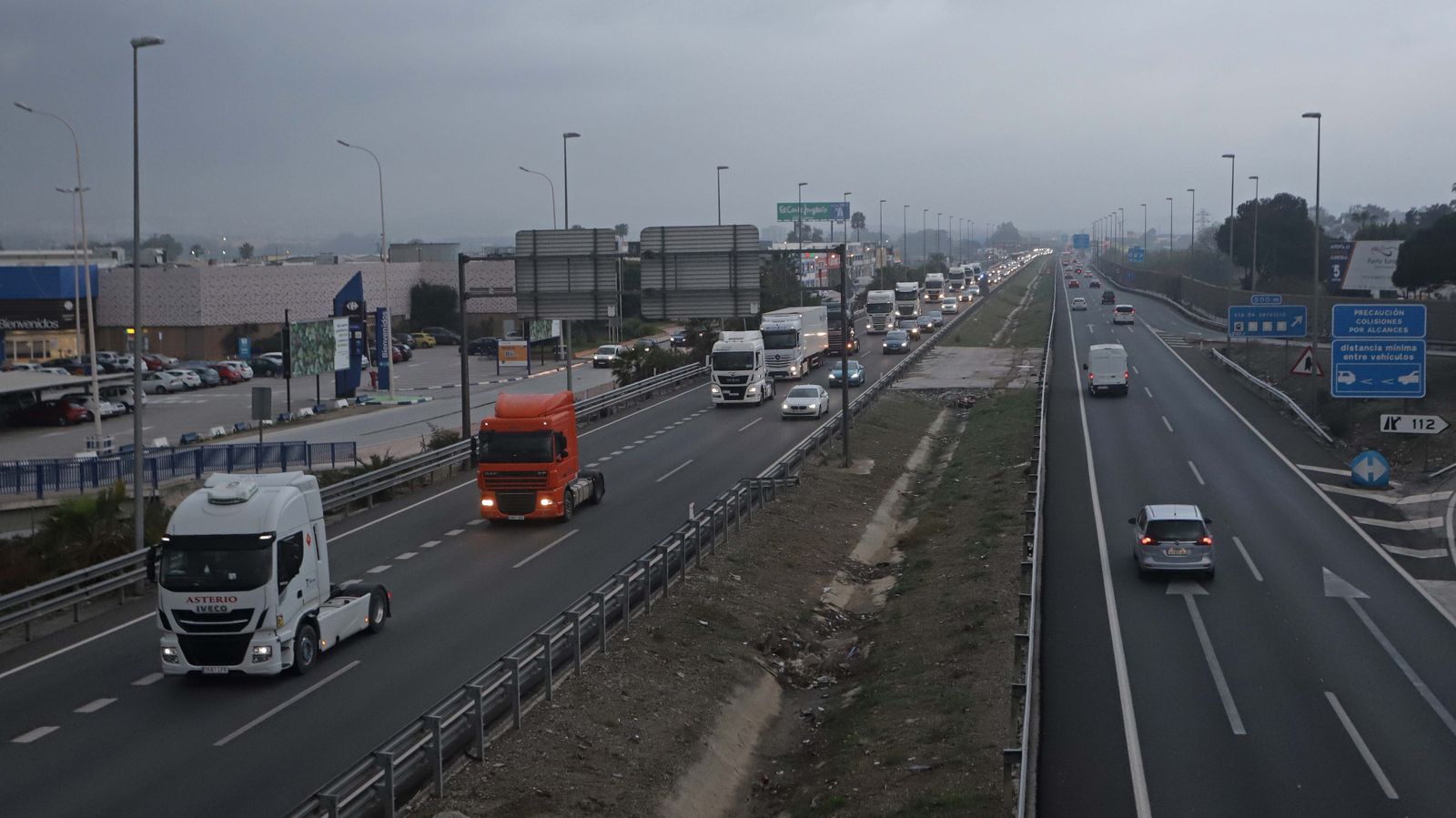 Fotos de la marcha de camiones en el Campo de Gibraltar