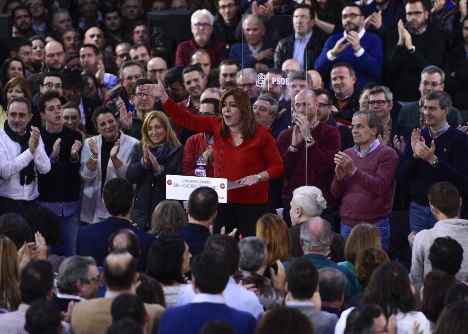 El acto de Susana Díaz con los alcaldes socialistas en Madrid