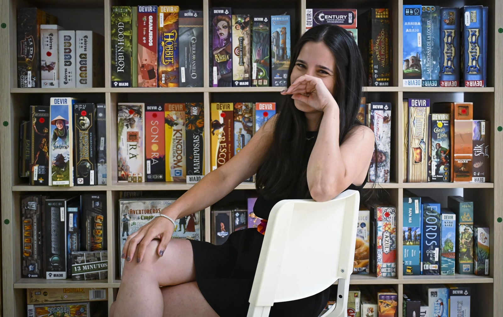 Melek Villanueva durante la entrevista