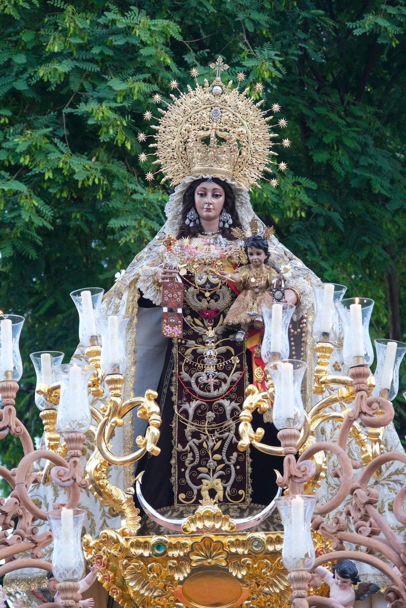 Procesión Virgen del Carmen de Santa Ana y Virgen del Carmen de San Leandro