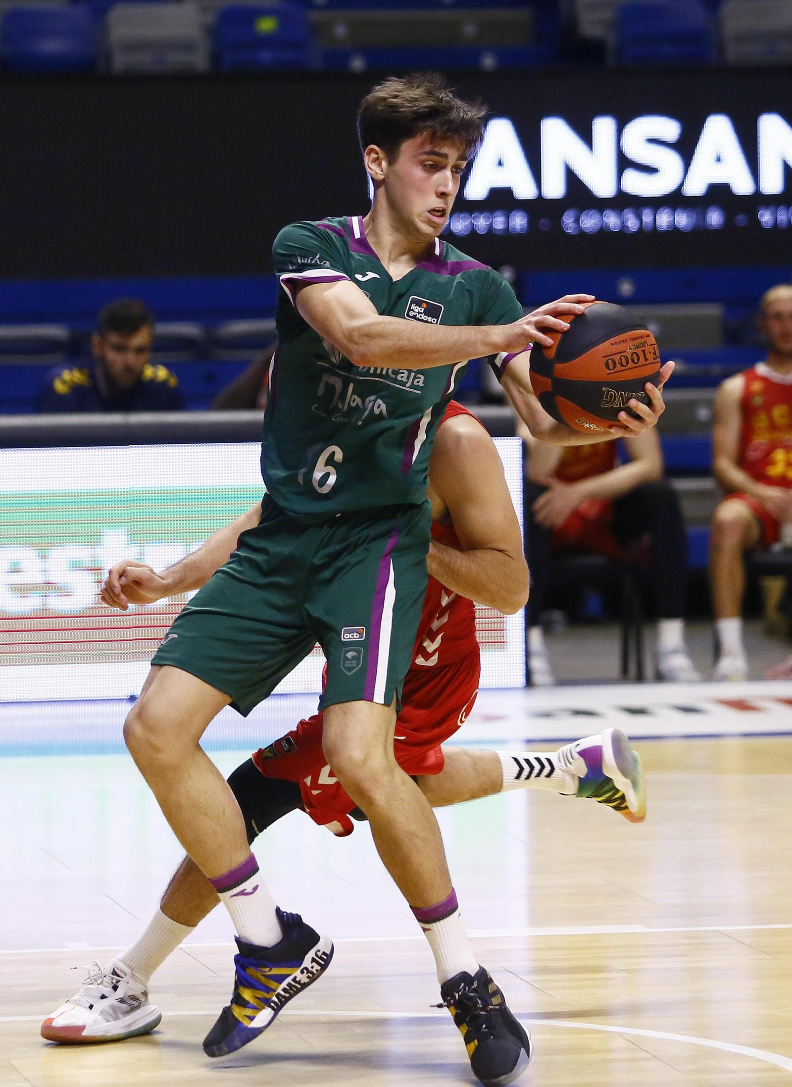 Pablo Sánchez, en el Unicaja-UCAM Murcia.