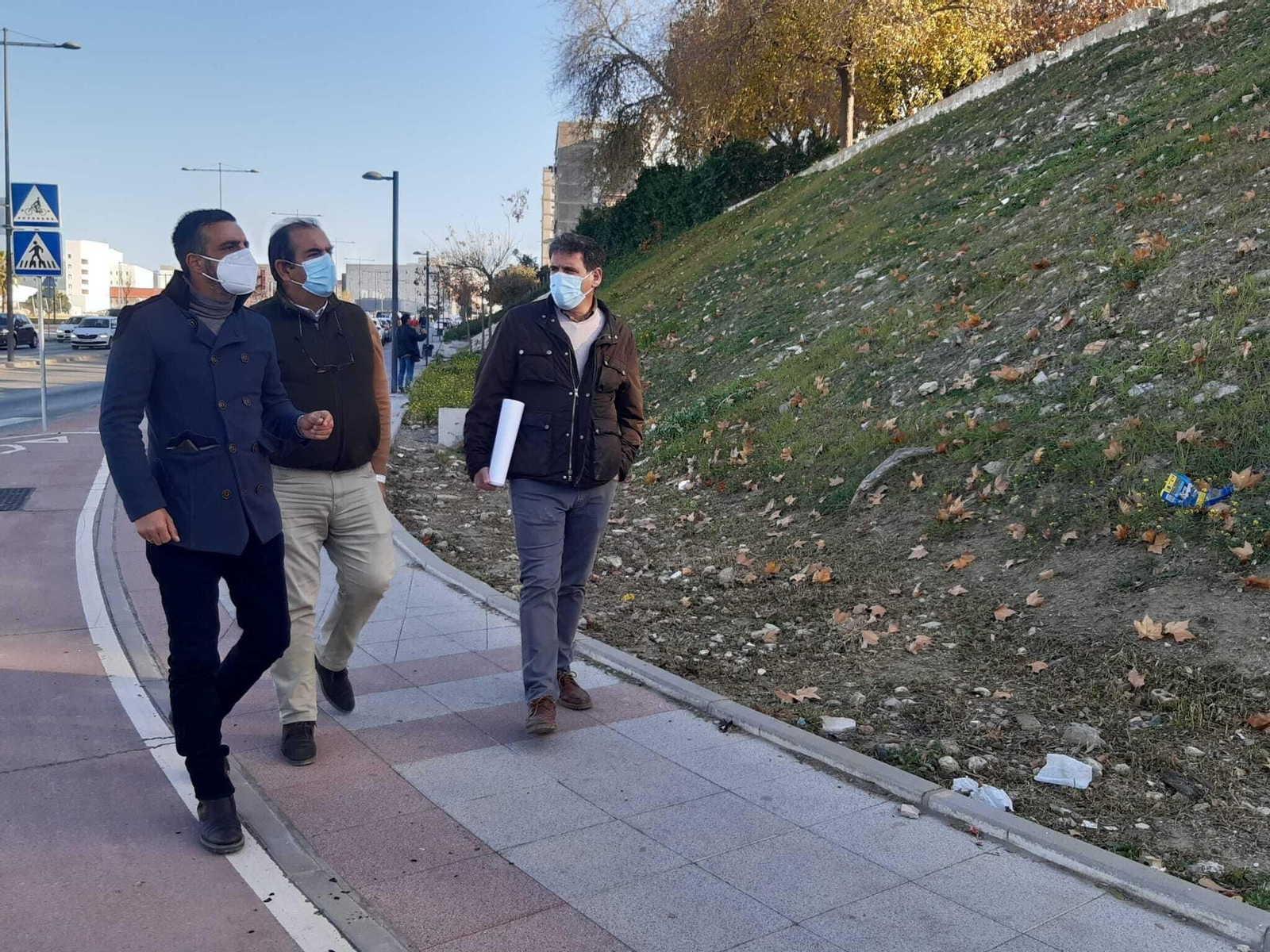 Nueva zona verde en el talud de Reina Sofía a la altura de Eduardo Delage y Las Torres
