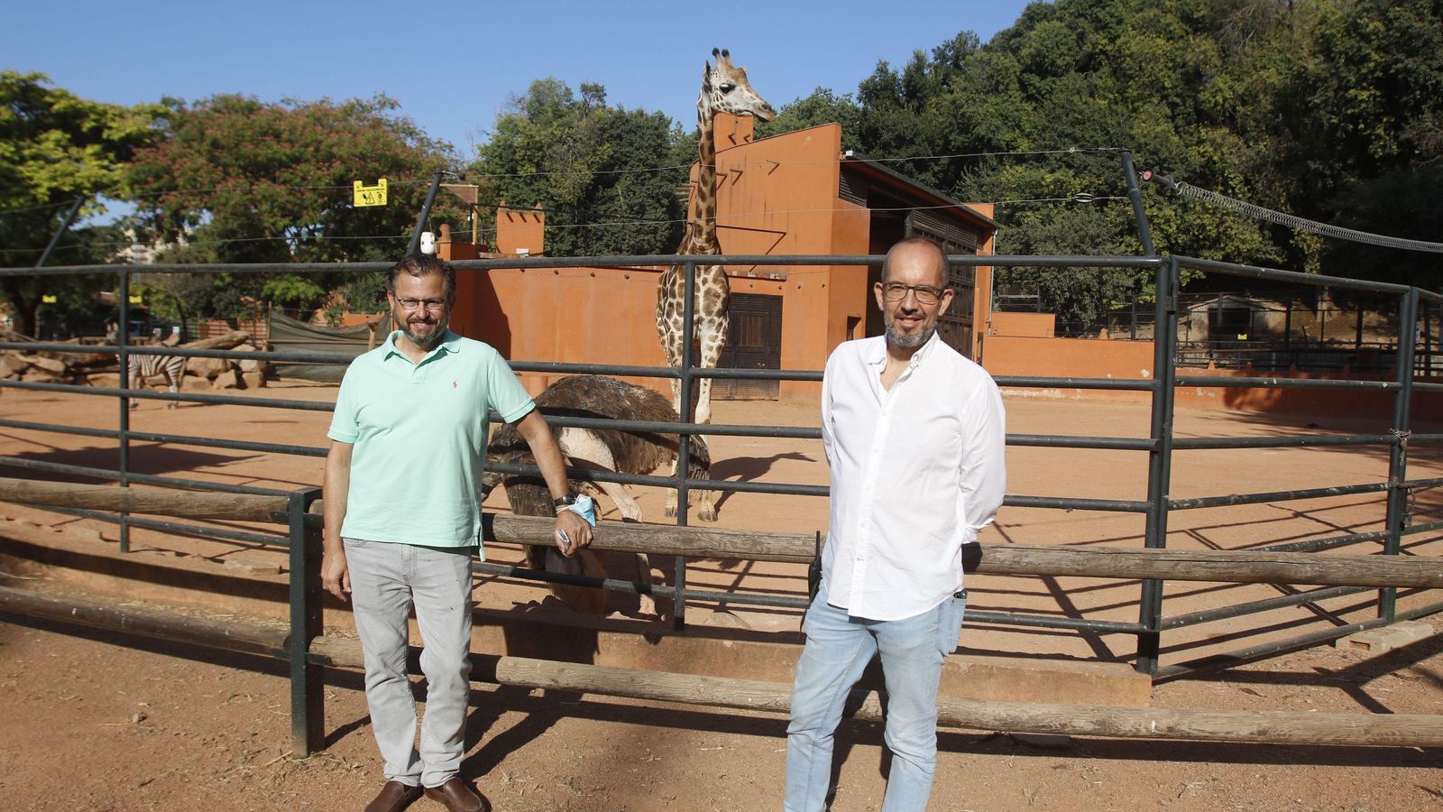 David Dorado y Antonio Torreculla, junto al espacio de Kenia y Bulería.