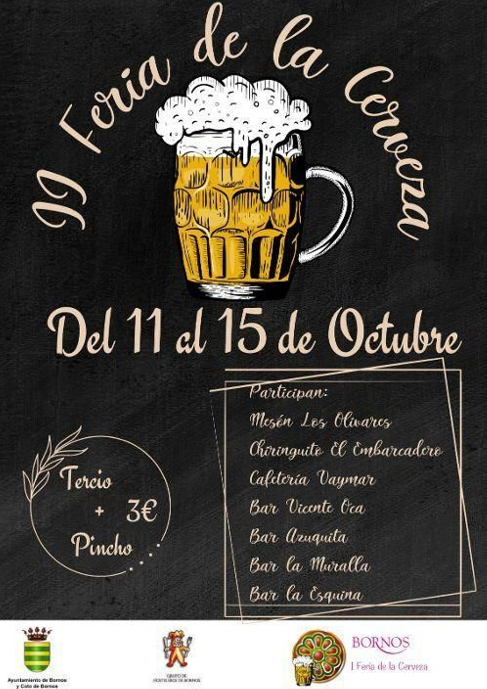 Cartel de la II Feria de la Cerveza en Bornos. Cartel de la II Feria de la Cerveza en Bornos.