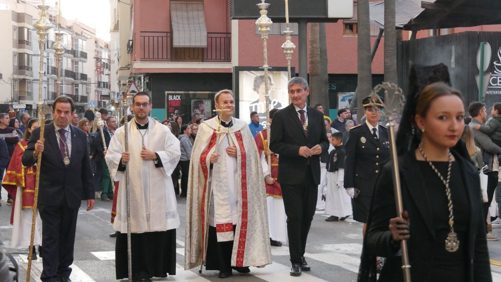 Momento de la procesión del pasado sábado.