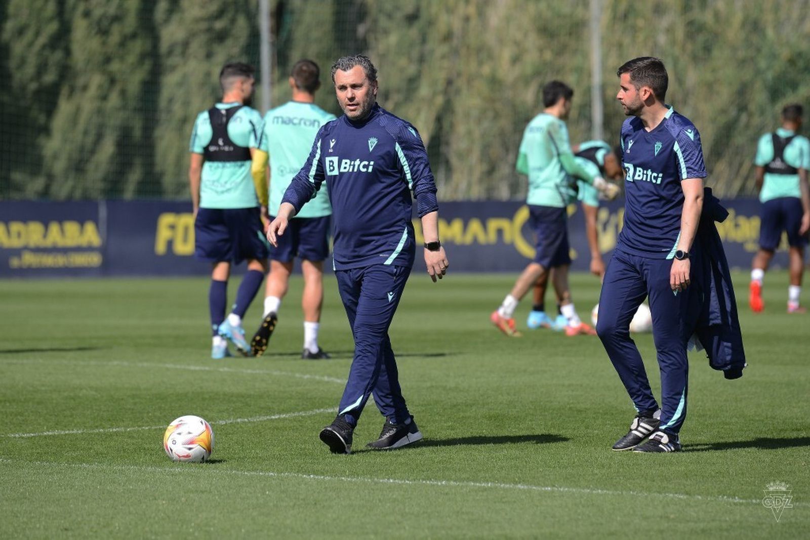 Sergio González en una sesión del Cádiz.