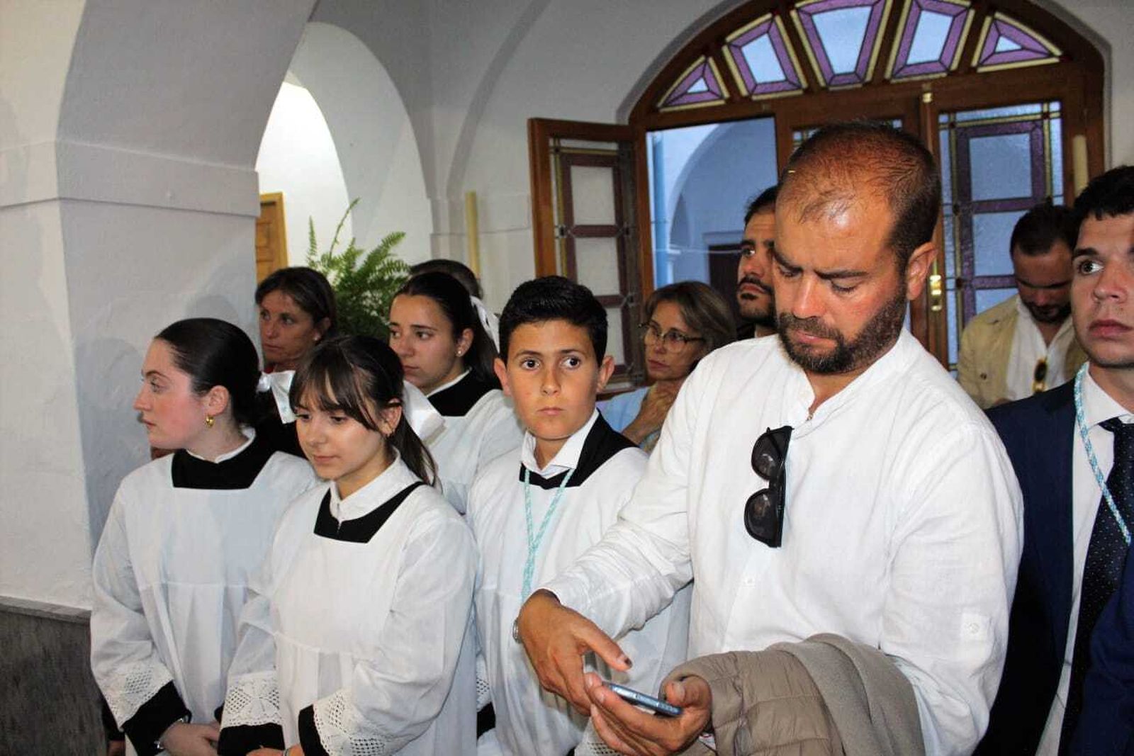 Imágenes del traslado de la Virgen de los Santos al Beaterio de Jesús, María y José