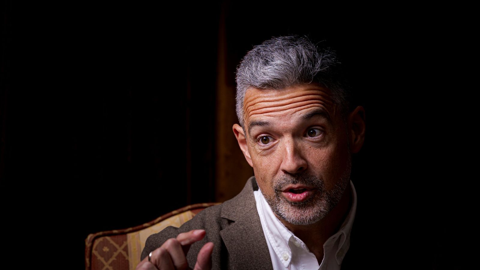 Javier Ruiz Arana, ayer durante la entrevista