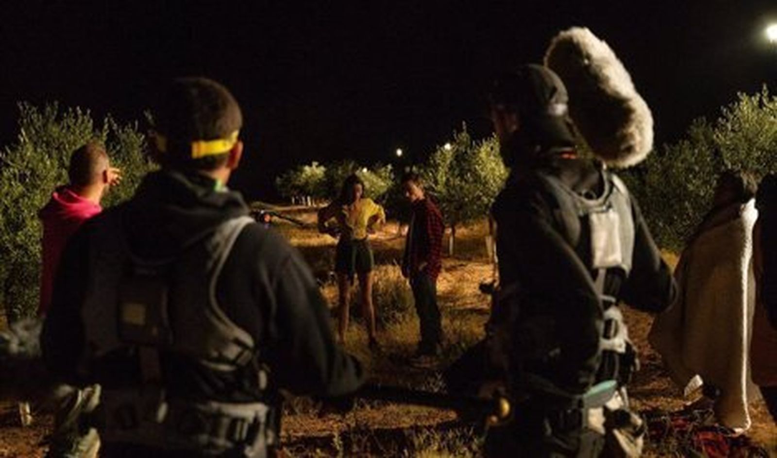 Un momento del rodaje de 'Slasher', de Alberto Armas.