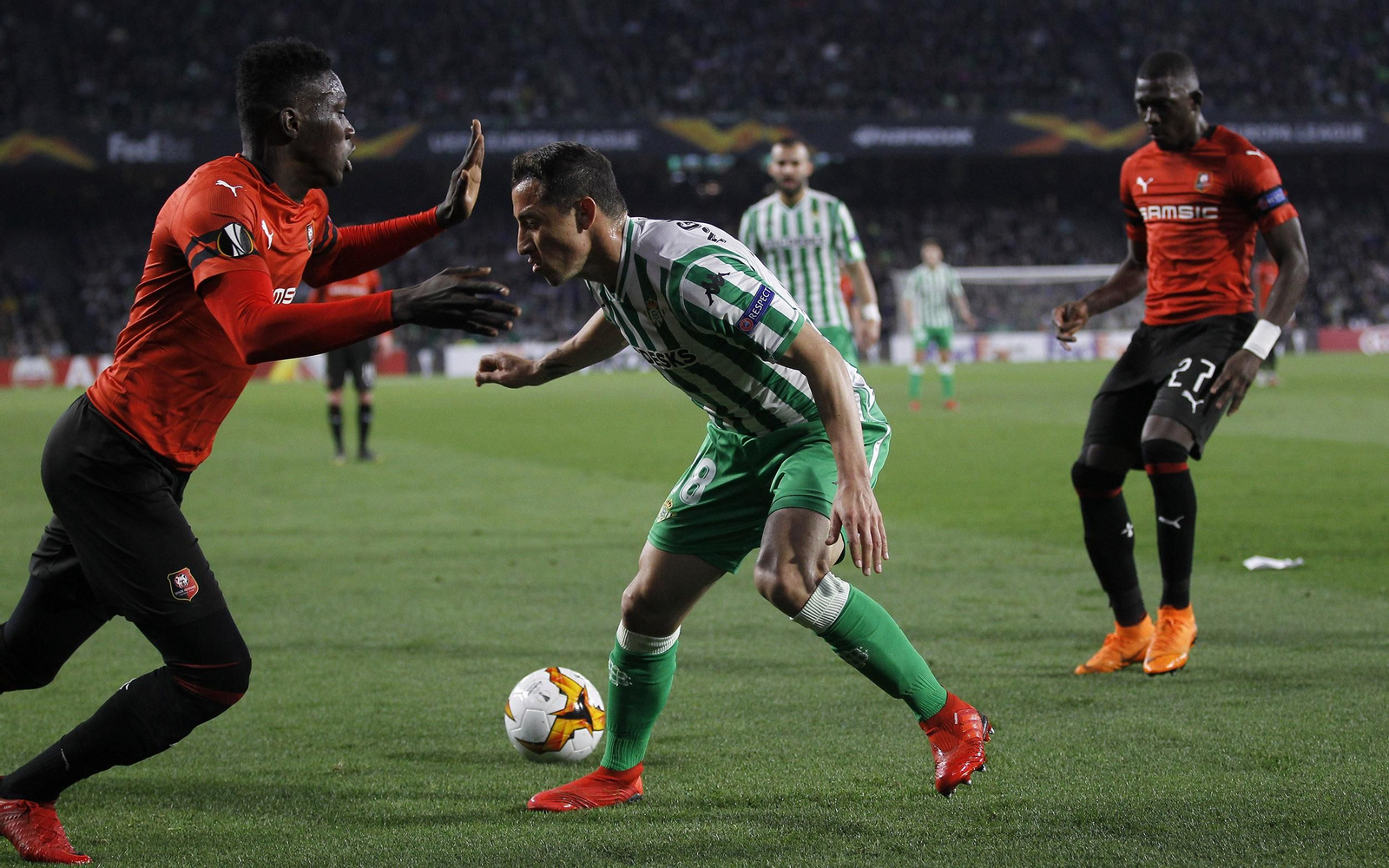 Las imágenes del Betis-Rennes