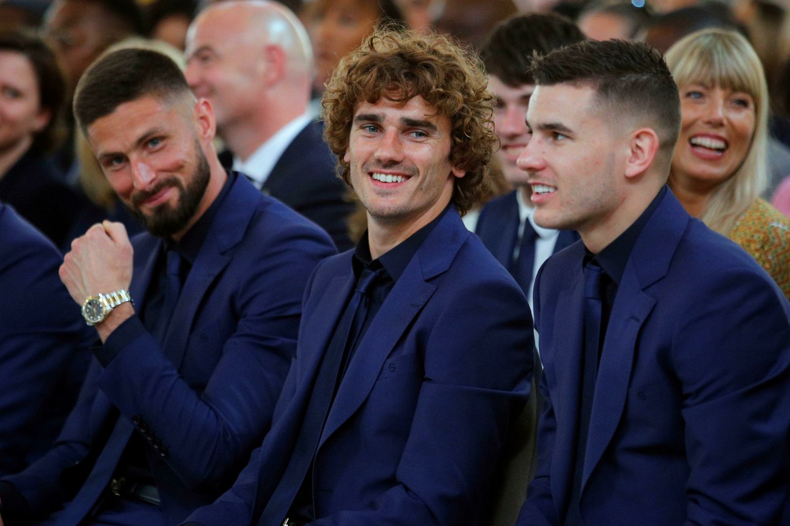 Antoine Griezmann, en un acto con la selección francesa.