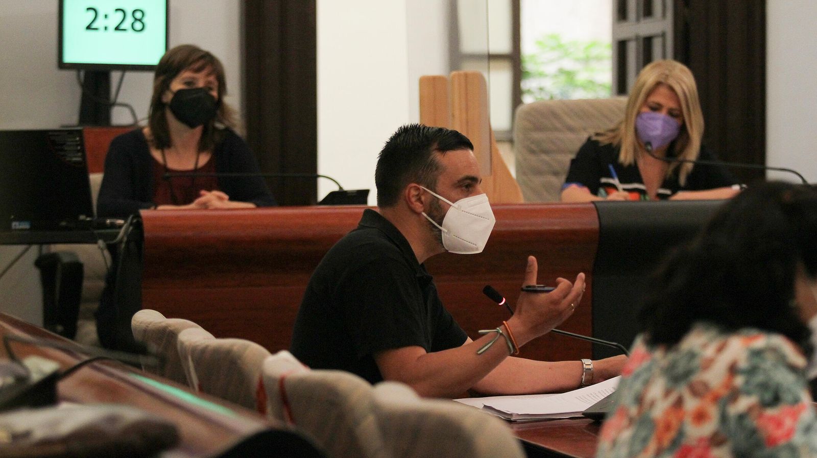 El delegado de Urbanismo, José Antonio Díaz, durante un pleno.