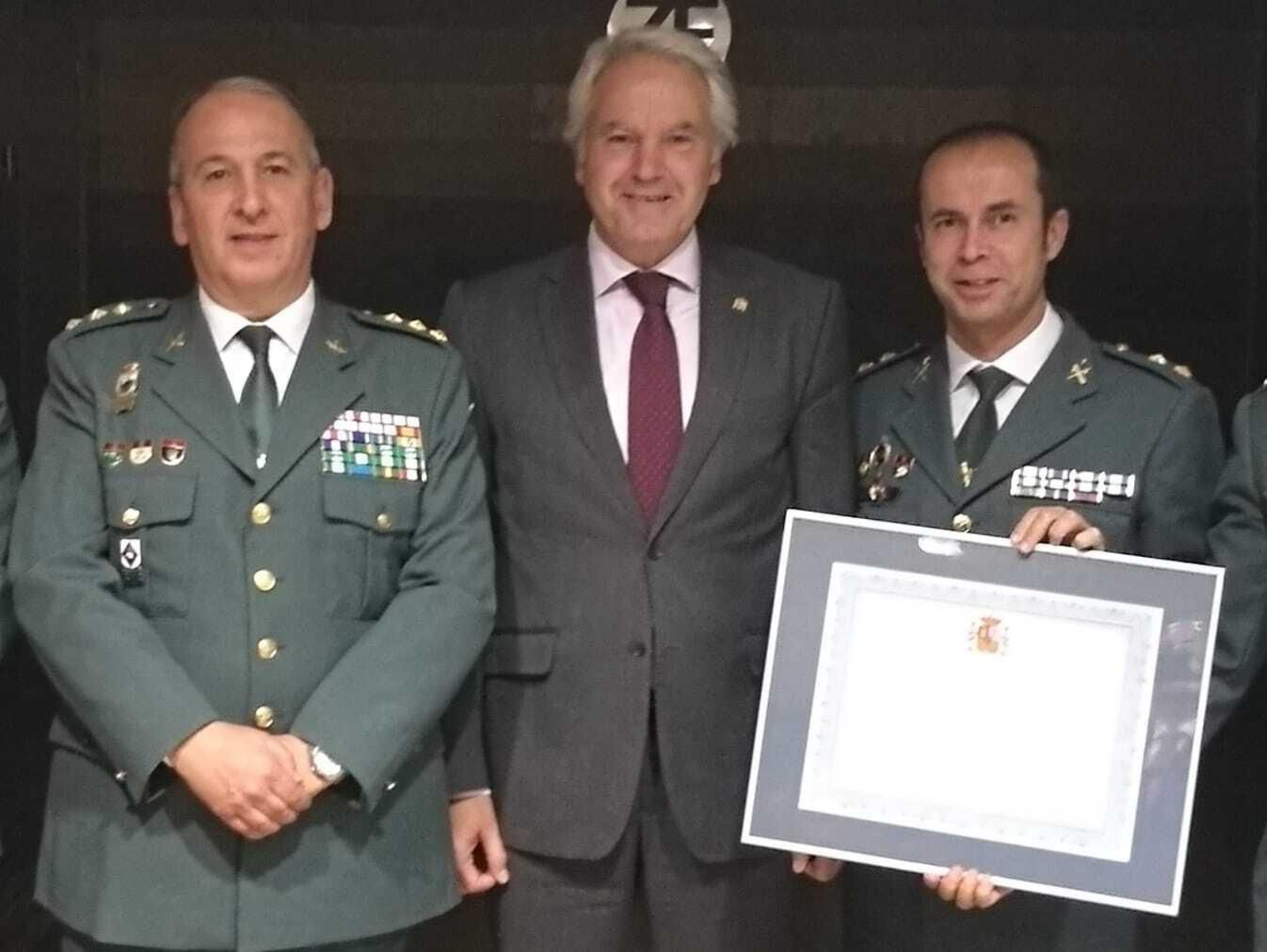 Jesús Núñez, Agustín Muñoz y Jesús Gayoso, en diciembre de 2017.