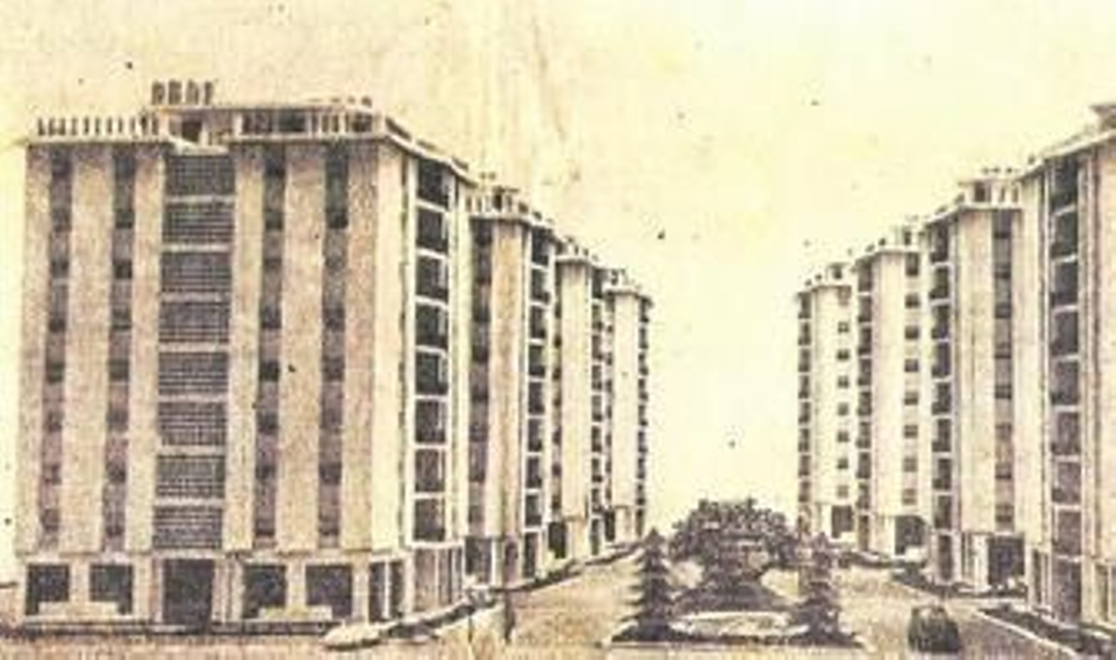 Los ocho bloques que contornean el Parque de la Luz.