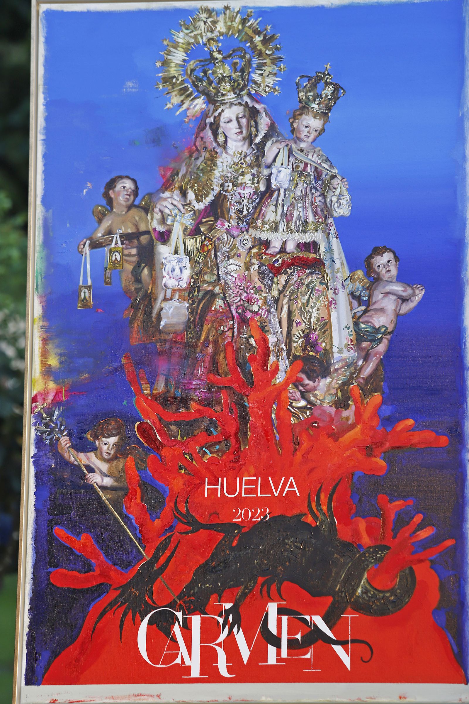 Imágenes de la presentación del cartel de la hermandad de la Virgen del Carmen de 2023