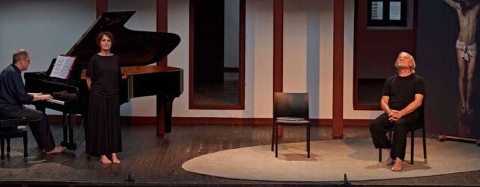 Adriana Ozores y Lluìs Homar en un pasaje de la obra.