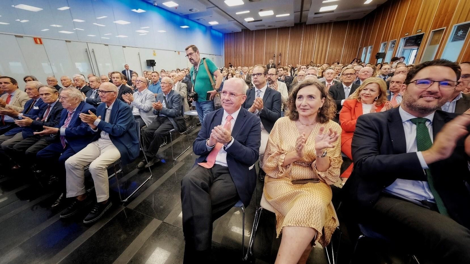 Dirigentes de la CEC, en un momento de la celebración del 45 aniversario de la Confederación de Empresas de la provincia de Cádiz.