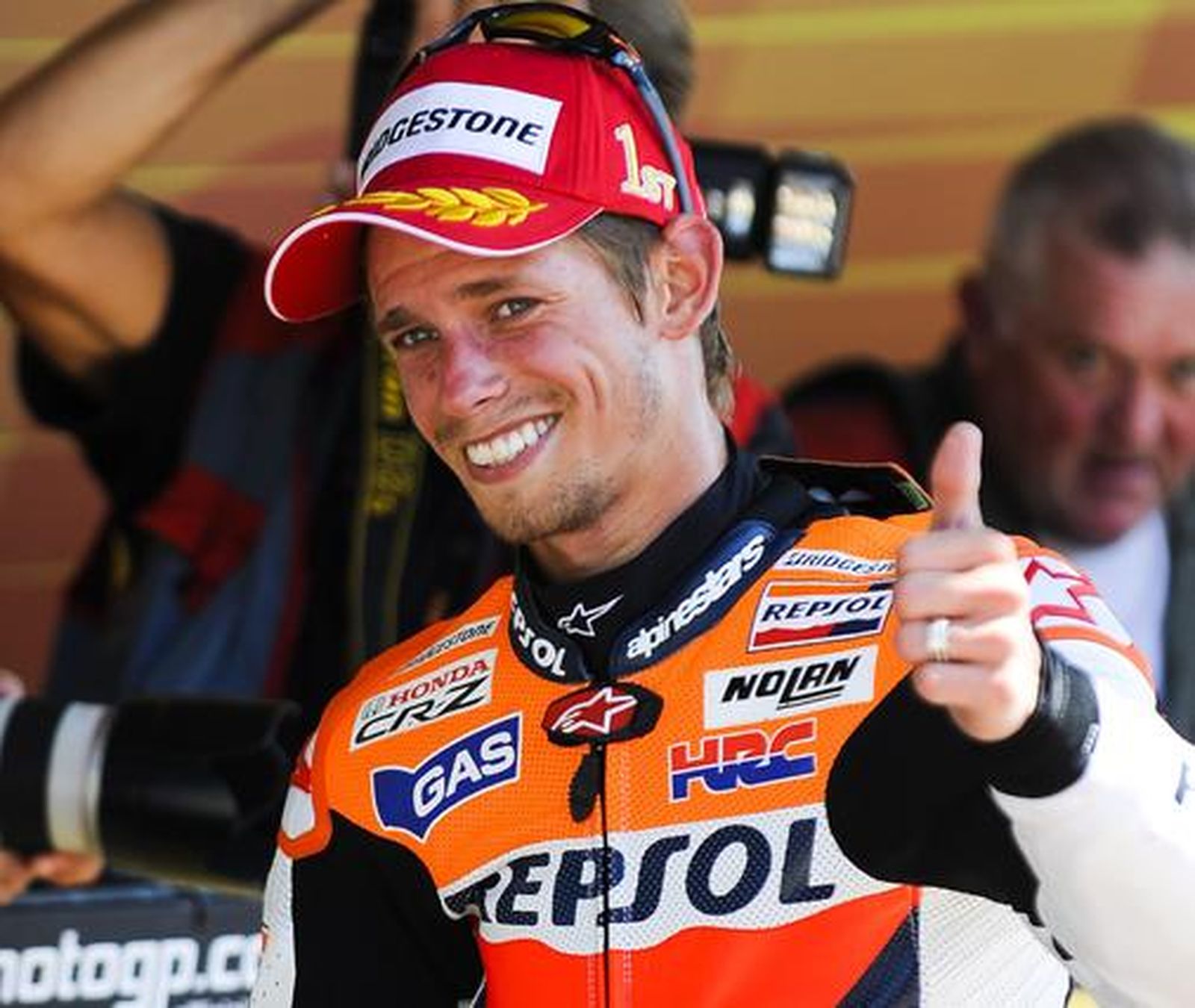 Stoner, feliz tras ganar.

Foto: efe