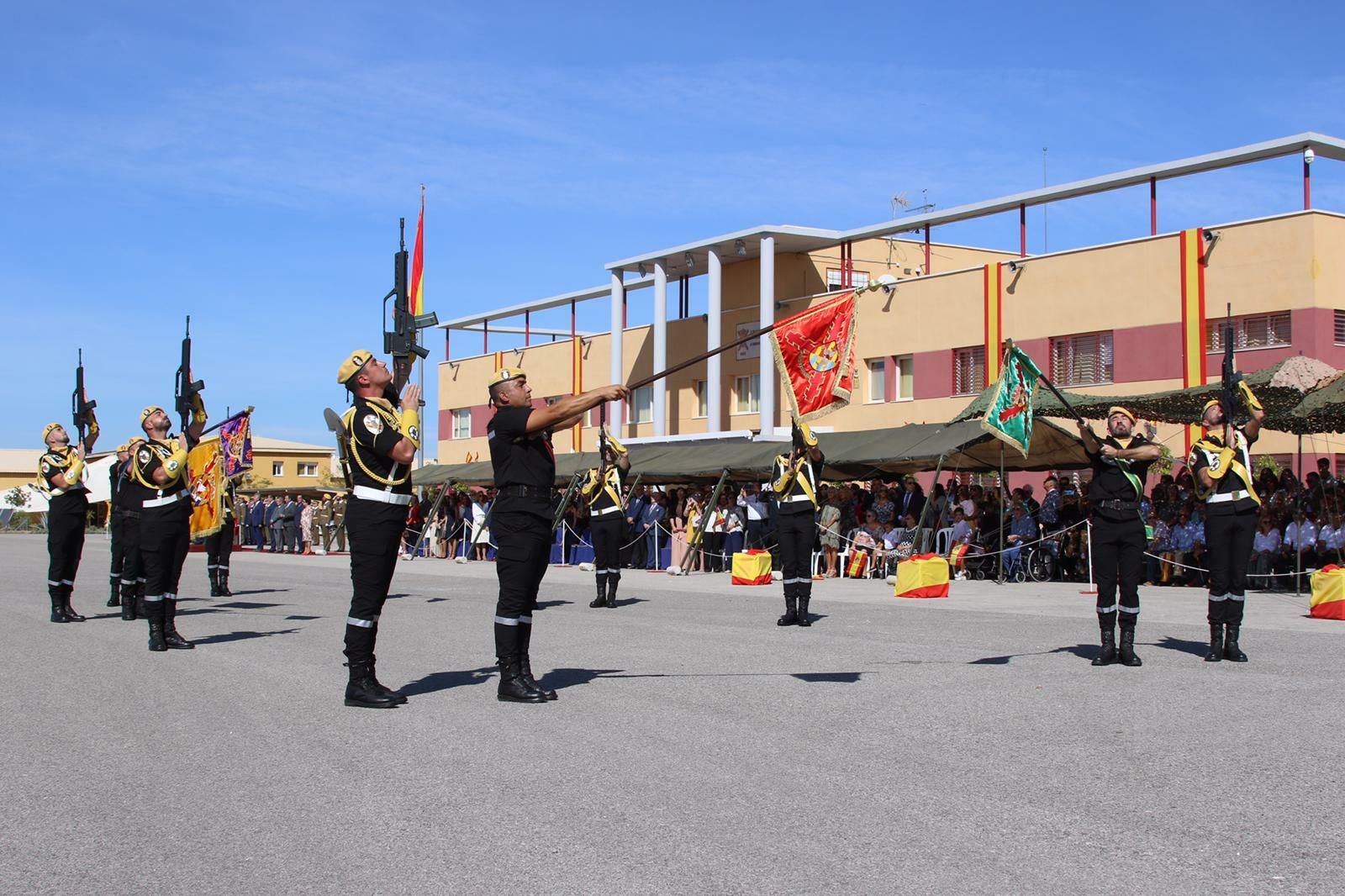 Celebración del XIV aniversario de la UME en la base de Morón.